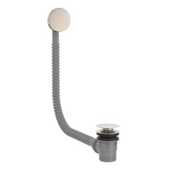 Tres vanová odtoková souprava , CLICK-CLACK, zátka 72mm, ocel (03453420AC)