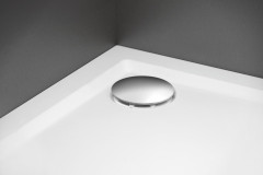 Vaničkový sifon, průměr 90mm, DN40, nízký, krytka nerez (17916) (3)