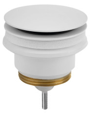 Umyvadlová výpust 5/4“, click-clack, velká zátka, 10-45mm, bílá mat (7532.310.5XD) (5)