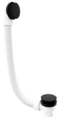 Vanová souprava, click-clack, délka 1200mm, zátka 72mm, černá mat (71858.21)