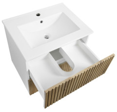PANEDA STRIP umyvadlová skříňka 59,5x55x45,2cm, dub emporio (3)