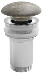 Umyvadlová výpust 5/4“, click-clack, keramická zátka, 10-50mm, breccia mramor (AR900BM)