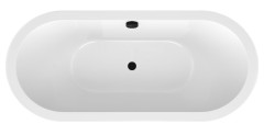 VIVA C MONOLITH oválná polozápustná vana 170x75x60cm, bílá (79119CM) (3)