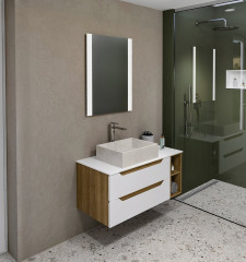 Deska Rockstone 150,7x1,2x48,8cm, bílá mat (WR007-0101) (5)