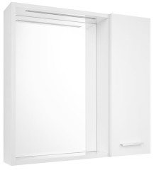 ZOJA/KERAMIA FRESH STRIP galerka s LED osvětlením, 60x60x14cm, pravá, bílá (45022S)