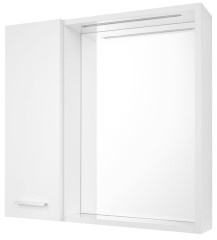 ZOJA/KERAMIA FRESH STRIP galerka s LED osvětlením, 60x60x14cm, levá, bílá (45021S)
