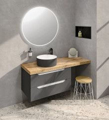 AVICE deska pod umyvadlo 100,7x48,8cm, tl.5cm, dub rover (AV043) (4)