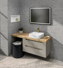 AVICE deska pod umyvadlo 100,7x48,8cm, tl.5cm, dub rover (AV043) (5)