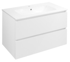 EZARA umyvadlová skříňka 79,8x52x46cm, bílá lesk (EZ801-3030)