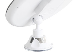 Kosmetické zrcátko s LED osvětlením FLEXY LIGHT  s kloubovým přísavným držákem, bílé  ( 5819114886 ) (14)