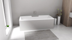 CASCATA obdélníková vana 185x85x45cm, kaskáda nerez (73836.100) (4)