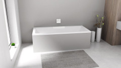 CASCATA obdélníková vana 185x85x45cm, kaskáda bílá (73836.101) (4)