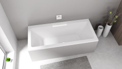 CASCATA obdélníková vana 185x85x45cm, kaskáda bílá (73836.101) (6)
