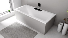 CASCATA obdélníková vana 185x85x45cm, kaskáda černá (73836.102) (5)