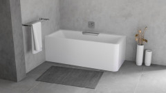 CASCATA L MONOLITH obdélníková vana 180x80x60cm, kaskáda nerez (4)