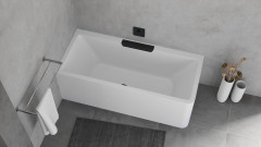 CASCATA L MONOLITH obdélníková vana 180x80x60cm, kaskáda černá (73836ML.102) (5)