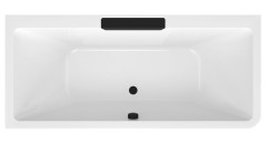 CASCATA L MONOLITH obdélníková vana 180x80x60cm, kaskáda černá (73836ML.102) (7)