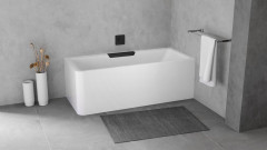 CASCATA R MONOLITH obdélníková vana 180x80x60cm, kaskáda černá (73836MR.102) (5)