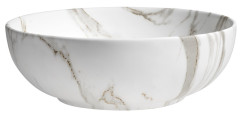 RONDANE keramické umyvadlo na desku Ø 41cm, bianco carrara (AR435BC) (3)