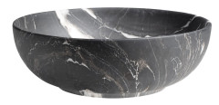 RONDANE keramické umyvadlo na desku Ø 41cm, carnico mramor (3)