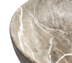 RONDANE keramické umyvadlo na desku Ø 41cm, breccia mramor (AR435BM)