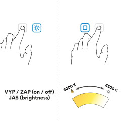 LED zrcadlo 800x700 se dvěma dotykovými senzory (ZP 17003VX)