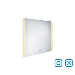 LED zrcadlo 800x700 se dvěma dotykovými senzory (ZP 17003VX)