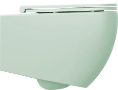 INFINITY závěsná WC mísa, Rimless, 36,5x53cm, zelená mint (10NF02004-2T) (4)