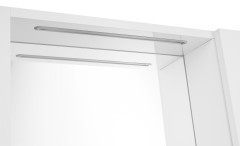 ZOJA/KERAMIA FRESH STRIP galerka s LED osvětlením, 60x60x14cm, pravá, bílá (45022S) (5)