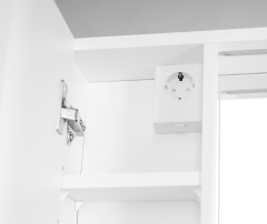 ZOJA/KERAMIA FRESH STRIP galerka s LED osvětlením, 60x60x14cm, levá, bílá (45021S) (3)