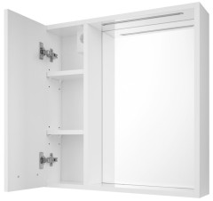 ZOJA/KERAMIA FRESH STRIP galerka s LED osvětlením, 60x60x14cm, levá, bílá (45021S) (5)