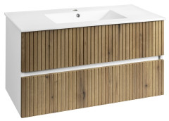 PANEDA STRIP umyvadlová skříňka 99,5x55x45,2cm, dub emporio (PN310)