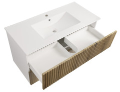 PANEDA STRIP umyvadlová skříňka 99,5x55x45,2cm, dub emporio (PN310) (3)
