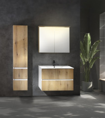 PANEDA STRIP umyvadlová skříňka 74,5x55x45,2cm, dub emporio (PN375) (3)
