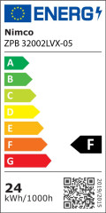 Bílé LED zrcadlo 450x900 se dvěma dotykovými senzory