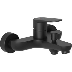 KLUDI X1 vanová a sprchová jednopáková baterie, rozteč 150mm, černá matná (326913975) (1)