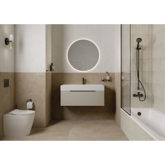 KLUDI X1 vanová a sprchová jednopáková baterie, rozteč 150mm, černá matná (326913975) (4)
