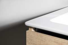 EZARA dvojumyvadlová skříňka 140x55x46cm, dub alabama (EZ141-2222) (2)