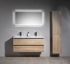 EZARA dvojumyvadlová skříňka 120x55x46cm, dub alabama (EZ121-2222) (3)