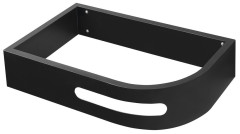 PULSE konzole s držákem ručníků, levá, černá mat (BM752-CL)