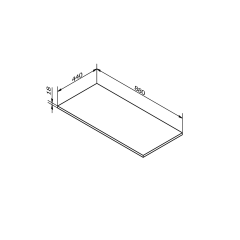 Deska DTDL 880x18x440mm, borovice rustik (DT088-1616)