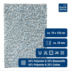 SLING koupelnová předložka obdélník 70x120cm, Opal (9192649225) (2)