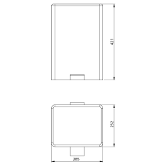 Odpadkový koš 12l, Soft Close, nerez mat (DR102)