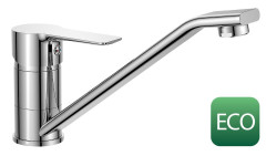 BARON ECO 6 l/min, stojánková dřezová baterie, 186mm, otočné ramínko, chrom (612.050.12)