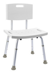 HANDICAP židle s opěradlem, nastavitelná výška, bílá ( A00602101 )