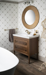 RETRO umyvadlová skříňka 83,5x80x43cm, buk (1630) (2)