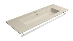 PURA keramické umyvadlo Slim 122x46cm, creta mat (8887108) (4)