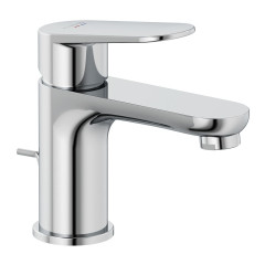 KLUDI X1 jednopáková umyvadlová baterie 75, s výpustí, chrom (322660575) (1)