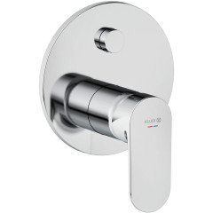 KLUDI X1 podomítková jednopáková vanová a sprchová baterie s funkcí PUSH&SWITCH, vrchní část, chrom (327590575) (2)