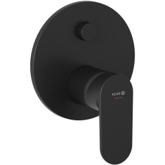 KLUDI X1 podomítková jednopáková vanová a sprchová baterie s funkcí PUSH&SWITCH, vrchní část, černá matná (327593975) (1)